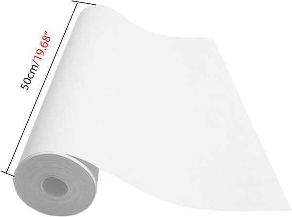 Easel Paper Roll for Arts & Crafts - Fits Most Standard Kids Easels - White Drawing Paper Roll - Painting Sketching Paper for Bulletin Board Paper, Wall Art, Present Wrap - 11.8" x 393" / 50cm x 10m