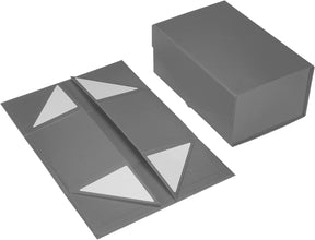 Timeless Silver 2Pcs Grey Bridesmaid Boxes with Magnetic Closure. Wedding Dress Box, Perfect for Corporate Gifts, Luxurious Presents, and Elegant Packaging - (Silver Grey, 35x23x10cm)