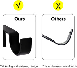 Black Tap Bracket - No Drill Curtain Rod Bracket 1