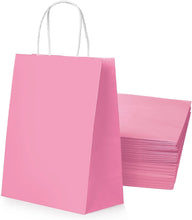 21 x 11 x 27cm, 8.2 x 4.3 x 10.6inches White Kraft Paper Bags 30 Pcs Kraft Shopping Bags, Paper Gift Bags, Retail Bags, Recycled Bulk Paper Bags, Brown Paper Bags with Handles Bulk