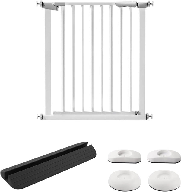 Easy Install 30.7"(78cm) High Walk Thru Baby Gates, Fits Space Between 30" to 33"(76-86cm) Wide for Doorways Stairways Pressure Mount System with Auto-Close Hold-Open Safety Gate Dog Gate for Doorways