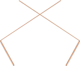 2PCS 99.9% Pure Copper Dowsing Rods Divining Rods Ghost Hunting Equipment Dowsing Rods Spiritual Versatile Divining Tool for Water Locating Spiritual Exploration Ghost Hunting Gold Detection (Classic)