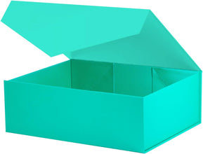 2Pcs Vibrant Turquoise Magnetic Gift Box for Bridesmaid Proposal, Birthdays, and Anniversaries. Keepsake Box, Surprise Box Gift Box, Ideal for Special Gifts - (Turquoise, 35x23x10cm)