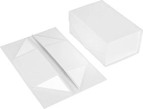 2Pcs Sophisticated White Small Gift Box for Jewelry and Delicate Treasures. Bridesmaid Boxes for Proposal, Birthday Box, Surprise Box, Magnetic Closure - (White, 23x15x10cm)