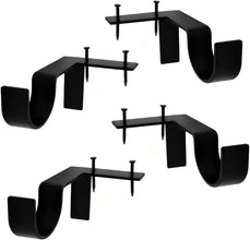 Black Tap Bracket - No Drill Curtain Rod Bracket 1