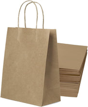 30 pcs White Paper Gift Bags 26 x 12 x 32cm, 10.2 x 4.7 x 12.6inches, Gift Bags Medium Size, Kraft Paper Bags with Handles Bulk Wedding Party Favor Bags, Kraft Bags, Grocery Shopping Bags, Retail Merchandise Bags Gift Sacks