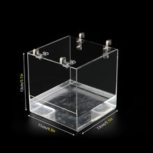 Acrylic Hanging Bird Bath for Cage Bird Bath for Inside Cage Parrot Bath for Cage Hanging Bird Bath Cube Bird Bathtub Bath No-Leak Shower Box Cage Accessory, Dual Water and Sand Washing,11x13x13cm