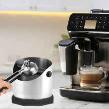 Espresso Knock Box with Rubberized Bar and Anti-Slip Base Durable Stainless Steel Coffee Espresso Grounds Knock Box Espresso Machine Accessories for Home Barista Coffee Grounds Disposal, Silver, 750ml