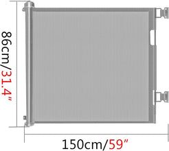 Complete Baby Gate Replacement Parts Kit - Includes Brackets, Latches, and Screws - Essential Wall Mounting Hardware Set for Retractable Baby and Pet Gates - Ideal for DoxCot Baby & Dog Gates, Gray