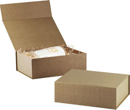 2PCS Perfectly Sized Small Gift Box: Magnetic Rose Gold Gift Boxes with Lids - Ideal for Bridesmaid Gifts, Baby Presents, and Keepsakes (rose gold,20 * 18 * 8)