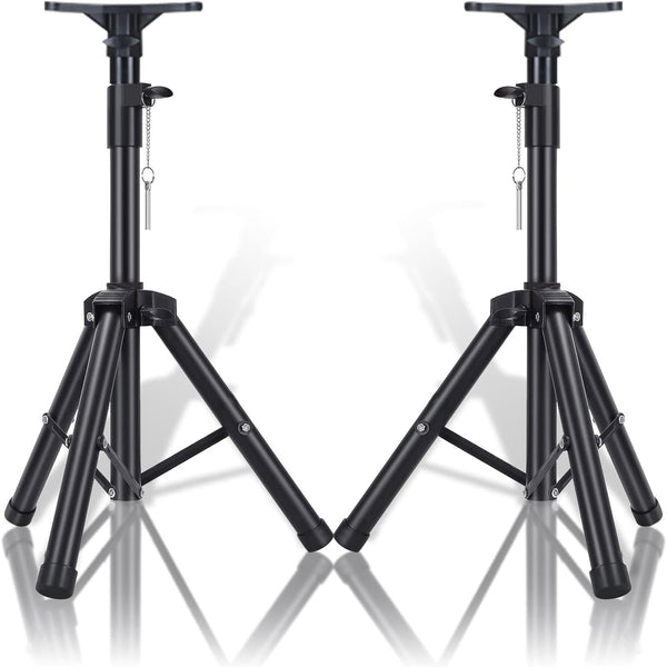 Universal Speaker Stand - Dual Height Adjustability from 90-180cm Supports Up to 50KG,35mm Compatible Insert for Home Stage Studio Monitor Stands Speaker Tripod Stand for Large Speakers(2Pcs,90-180CM)