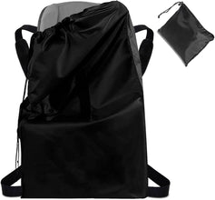 Durable Easy Carry Baby Car Seat Travel Bag, Gate Check Airport Water Resistant Protector Bag, Fits Convertible Car Seats, Infant Carriers, Booster Seat, Air Travel Cover for Airplane, Baby, Black