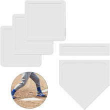 Baseball & Softball Rubber Base Set Home Plate with Thrown Down Baseball Bases Set Kids Rubber Base Set Portable Backyard Field Practice Baseball,Kickball,Softball Bases