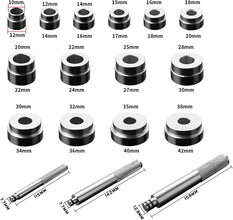 Bearing Race and Seal Driver Set, 17Pcs Auto Bearing Race Seal Driver Disc Tool Master Set Wheel Axle Bushing Installation Kit With Blue Case for Motorbikes, bikes Wheel Bearings