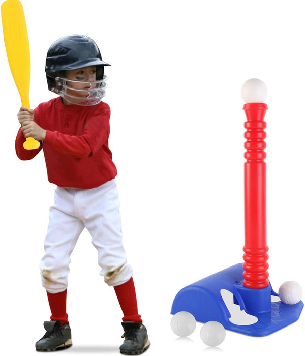 Toddlers' First T-Ball Set - Enhance Hand-Eye Coordination & Motor Skills in Children T Ball Set Tball Set for Kids Tee Ball Set for Kids Tball Bat Baseball Bat Toddler Tball Set for Toddlers