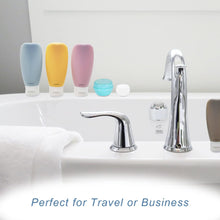 9 Pcs Travel Bottles Set,4pcs 60ML Travel Bottles & Containers,2 Cream Boxes, Waterproof Label,Small Mini Empty Plastic Squeeze Bottles, for Travel Toiletries,Shampoo and Conditioner with Storage Bag
