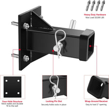 Heavy Duty Anti-Rattle Bolt-On Receiver Opening Hitch Tube Universal Hitch Wall Mount and Bolt-On Receiver Tube 2