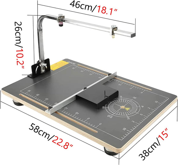 240V Hot Wire Foam Cutter Board Styrofoam Cutting Machine with Working Table Stand Foam Board Cutter DIY Foam Cutting Tool for Sponge Pearl Cotton KT Board Styrofoam Cutter Hot Wire(AU Pin Plug,240V)