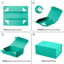 2Pcs Turquoise Box for Gift, Ideal for Baby Gift Box, Birthdays, and Anniversaries. Elegant Presentation for Precious Tokens, Magnetic Closure Cute Box - (Turquoise, 31x20x10cm)