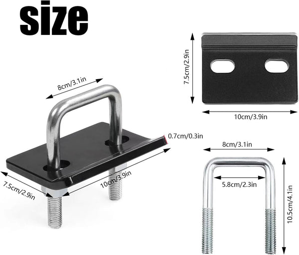 Hitch Tightener Stabilizer Universal Robust Anti-Rattle Hitch Tightener for 1.25" to 2" Hitches Ultimate Hitch Stabilizer for Cargo Carriers Bike Racks Trailers Durable Steel Easy Install Design