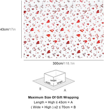 Rose Gold Gift Wrapping Paper Set - 3 Rolls, Modern Designs Metallic Shine Bridal Shower Present Wrapping Paper Roll Ideal for Christmas, Birthdays, Weddings, DIY Craft,43x300cm/17