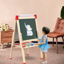 Deluxe Kids Art Easel for Kids 3-8 Years - 3 in 1 Double-Sided Standing Design with Magnetic Whiteboard, Chalkboard, Dry-Erase Board, Kids Art Easel with Paper Roll & Accessories - Toddler Easel , 55x55cm