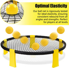 Roundnet Games Set Spikeball Set- Portable Outdoor Game Kit with 4 Balls and Carrying Bag, Roundnet Set Played Outdoor Indoor Beach Yard Lawn Backyard Entertainment Outdoor Games Beach Games