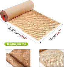 Brown Honeycomb Packing Paper with Jute Twine and Fragile Stickers, Brown Packing Paper Bubblewrap for Packing Material Recyclable Cushioning Wrap for Moving and Shipping,Brown,19.7x3937