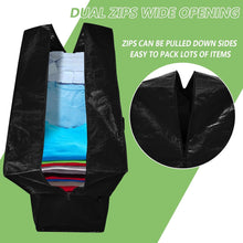 1-Pack Extra Large Moving Bags With Zippers Rug Storage Bag Totes For Storage Oversized Tote Bag Christmas Decoration Storage Christmas Storage Bag Foldable Duffle Bag For Travel Moving, 127x40x50cm