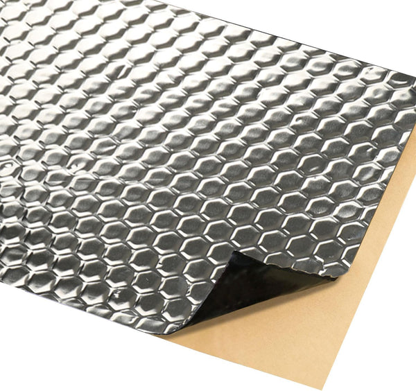 Sound Deadening Mat for Cars - Butyl Automotive Sound Deadener for Cars - Noise Insulation Dampening Material for Car Trunk Speaker Door Floor and Ceiling,80 mil(2mm) 24.7 sqft,Silver