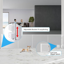 Versatile Retractable Baby and Pet Gate Retractable Fence Outdoor Baby Gates for Decks for Doorways up to 177