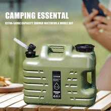 18.5L/4.9 Gal Camping Water Container with Spigot Water Jug for Camping Large Capacity No-Leak Design, BPA Free Military Green Portable Water Tank Camping Hiking Emergency Preparedness Waterport