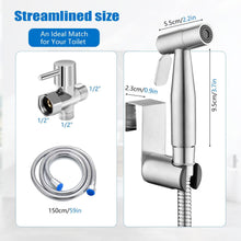 Handheld Toilet Bidet Sprayer for Toilet Variable Spray Pressure with Bidet Hose for Feminine Wash Muslim Shower Stainless Steel Bathroom Jet Sprayer Kit for Pet,Toilet, Baby Cloth Diaper Washer