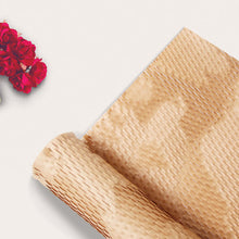 Honeycomb Packing Paper Roll Recyclable & Biodegradable Bubble Wrap Alternative with 30 Fragile Stickers for Secure & Moving Paper Large Bubble Wrap for Packing,Brown,11.8