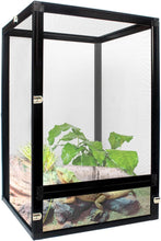 45 Gallon Aluminum Screen Cage - 360° Observation Reptile Terrarium for Chameleons Geckos Lizards Interaction-Easy Assembly Large Breeding Space Secure Open-Air Design (80x45x45cm/ 31.5x17.7x17.7)