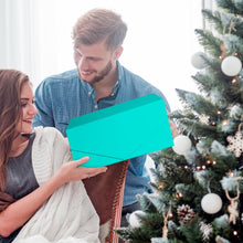 Gift Box with Lid, Collapsible Bridesmaid Proposal Box with Magnetic, Sturdy Storage Box for Birthdays, Weddings, Father's Day, Christmas(turquoise,35 x 23 x 10,13.7 x 9 x 3.9 inches)