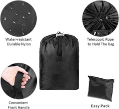 Durable Easy Carry Baby Car Seat Travel Bag, Gate Check Airport Water Resistant Protector Bag, Fits Convertible Car Seats, Infant Carriers, Booster Seat, Air Travel Cover for Airplane, Baby, Black
