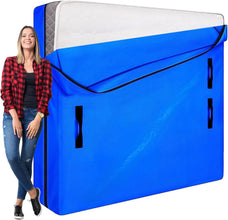 King Mattress Bag For Moving Mattress Cover King Size Mattress Moving Bag For Moving Bed Cover Heavy Duty Tarp Reusable Mattress Storage Bag Easy Carrier Mattress Moving Cover (King Size,208x200x38cm)