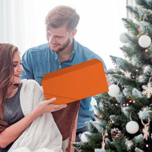 Gift Box with Lid, Collapsible Bridesmaid Proposal Box with Magnetic, Sturdy Storage Box for Birthdays, Weddings, Father's Day, Christmas (Orange,23 x 15 x 10,9 x 5.9 x 3.9 inches)