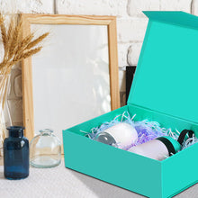 2Pcs Turquoise Box for Gift, Ideal for Baby Gift Box, Birthdays, and Anniversaries. Elegant Presentation for Precious Tokens, Magnetic Closure Cute Box - (Turquoise, 31x20x10cm)