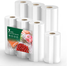 Vacuum Sealer Bags Rolls, 3 Pack 20CMx6M,Vacuum Seal Bags for Food Compatible with All Vacuum Seal Machines, Food Save Vacuum Sealer Bags Rolls is Ideal for Fridge, Freezer, and Sous Vide Cooking