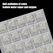 30-Pocket Coin Collection Pages, Coin Collection Supplies Standard 9-Hole Binder Compatible Coin Binder 3.5x3.5cm Pocket Size Coin and Stamp Collecting Supplies (30Pocket,3.5x3.5cm,15 Sheet)