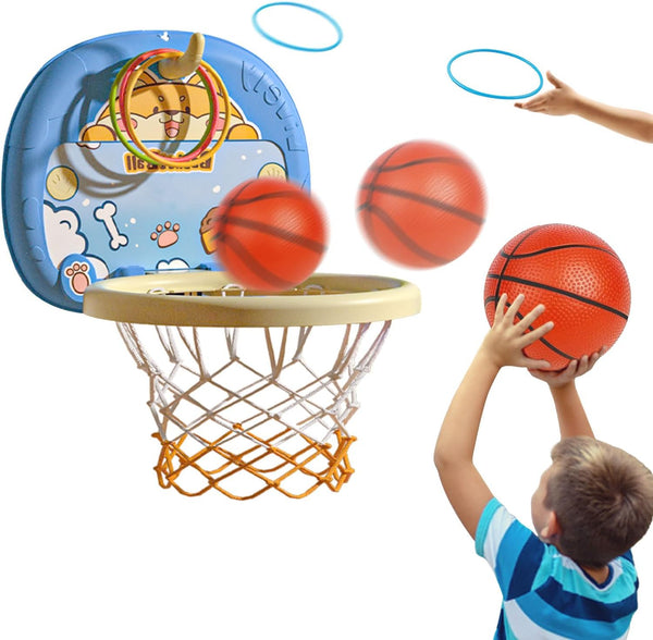 Portable Indoor Mini Basketball Hoop for Kids Basketball Hoop Indoor – Basketball Hoop Indoor with Adjustable Height – 2 in 1 Safe and Durable Space-Saving Basketball Hoop Indoor,Shiba Inu