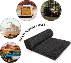 Car Roof Mat for Cargo Bag Mesh Rubber Mat for Car Roof Carrier Bag, Anti-Slip, Extra-Cushioning, Car Roof Padding, and Home Rubber Mat,Grip, Universal Usage,Car Roof Racks