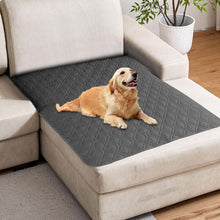 Waterproof Dog Bed Cover for Dogs Washable, Waterproof Couch Covers for Pets Blanket for Couch Pet Cover Anti-Slip Pet Blanket with Grey & Beige Design for Furniture Protection(30x70in/75x180cm,Grey)