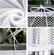 Banister Guard Baby Proofing Stair Netting Banister and Balcony Guard Protective Mesh Baby Gate for Stairs Baby Barrier Window Guards Improve Safety of Children - White, 79cm x 300cm (2.6ft x 938ft)